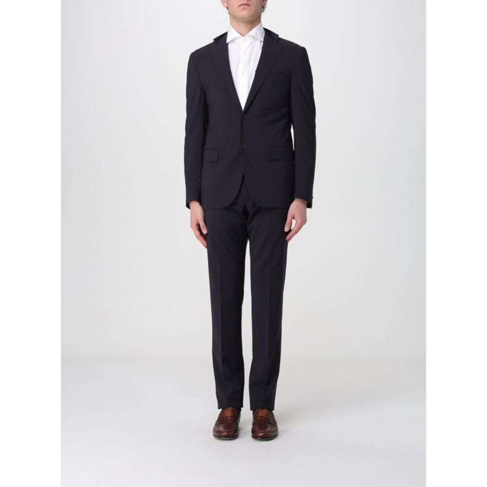 Corneliani Suit Men Blue
